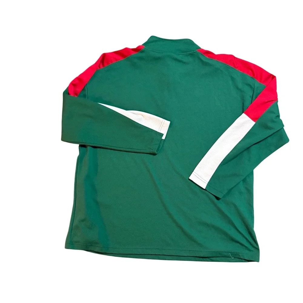 NHL Minnesota Wild Mens 2XL Quarter Zip Pullover Jacket Green Knights Apparel